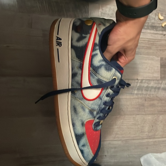 Nike Air Force 1 Low Acid Washed Denim - Picture 2 of 3